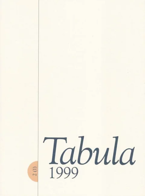 Tabula 2 (1999) 1