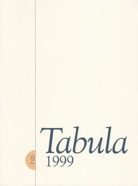 Tabula 2 (1999) 2