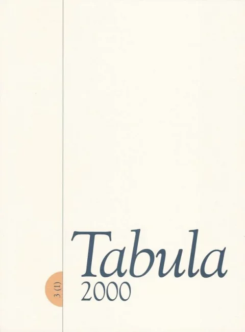 Tabula 3 (2000) 1
