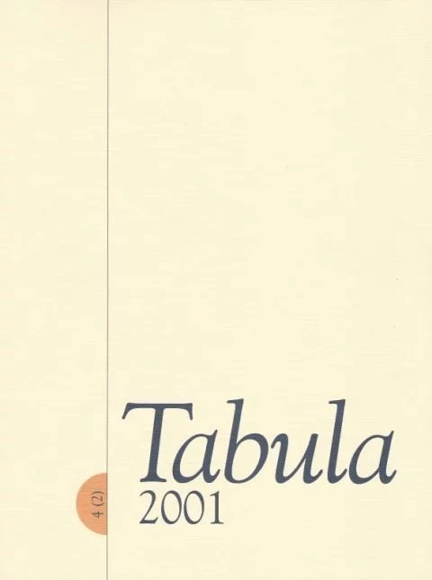 Tabula 4 (2001) 2