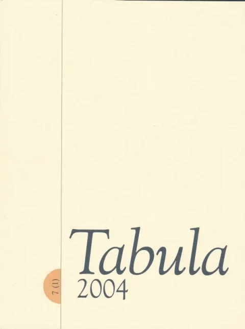 Tabula 7 (2004) 1