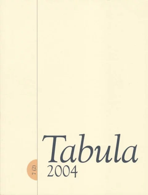 Tabula 7 (2004) 2