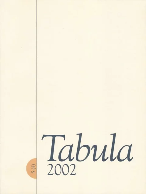 Tabula 5 (2002) 1